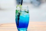 refreshing, blue curacao syrum, blue curacao mocktail recipe, Beverages
