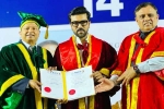 Ram Charan Doctorate event, Dr Ram Charan, ram charan felicitated with doctorate in chennai, Pictures